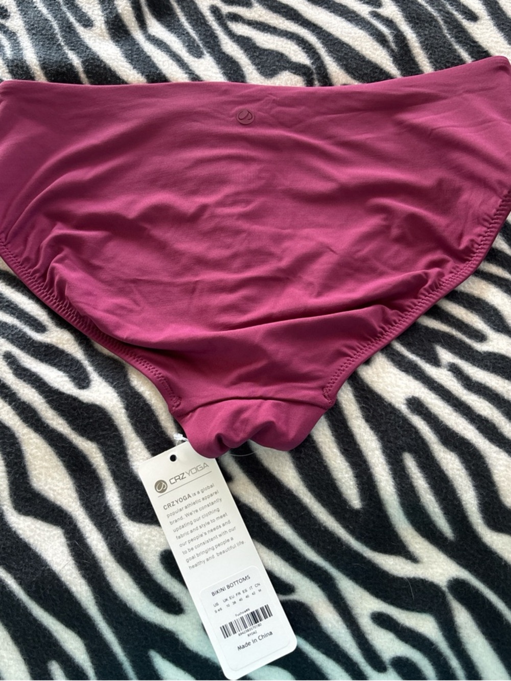 CRZ YOGA Raspberry Pink Bikini Bottoms